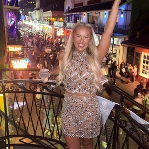 Stylish Beaded Halter Top and Skirt Set